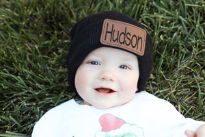 Black Beanie Brown Patch
