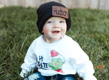 Load image into Gallery viewer, Black Beanie Brown Patch