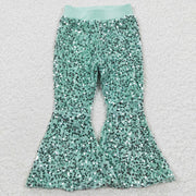 Light Blue Sequin Pants