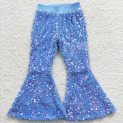 Bright Blue Sequin Pants